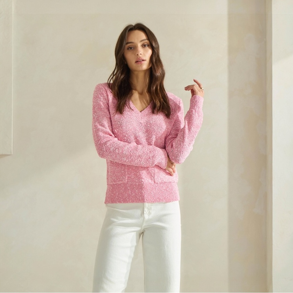 ABLE Boucle Pink Sweater